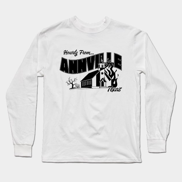 ANNVILLE - PREACHER (BLACK) Long Sleeve T-Shirt by BBurn_Art